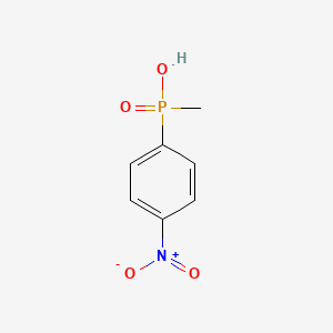 molecular formula C7H8NO4P B14408482 Phosphinic acid, methyl(4-nitrophenyl)- CAS No. 81349-02-2