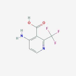 molecular formula C7H5F3N2O2 B1440850 4-Amino-2-(trifluoromethyl)nicotinic acid CAS No. 1018678-42-6