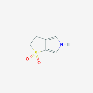 molecular formula C6H7NO2S B1440851 2H,3H,5H-1lambda6-thieno[2,3-c]pyrrole-1,1-dione CAS No. 1239717-06-6