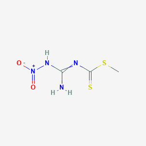 molecular formula C3H6N4O2S2 B14408517 Methyl [amino(nitroamino)methylidene]carbamodithioate CAS No. 82060-31-9