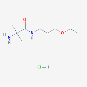 molecular formula C9H21ClN2O2 B1440853 2-Amino-N-(3-ethoxypropyl)-2-methylpropanamide hydrochloride CAS No. 1219964-32-5