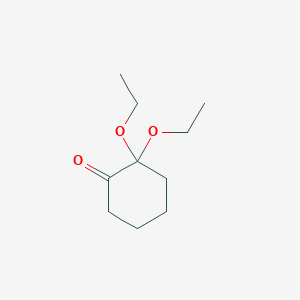molecular formula C10H18O3 B14408532 2,2-Diethoxycyclohexan-1-one CAS No. 83977-02-0