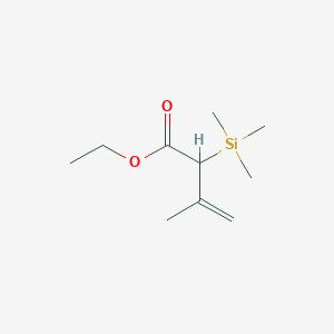 molecular formula C10H20O2Si B14408549 Ethyl 3-methyl-2-(trimethylsilyl)but-3-enoate CAS No. 82343-39-3