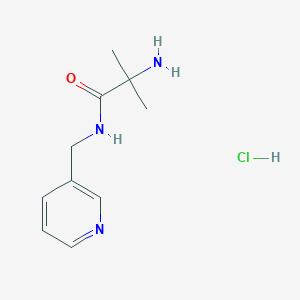 molecular formula C10H16ClN3O B1440861 2-Amino-2-methyl-N-(3-pyridinylmethyl)propanamide hydrochloride CAS No. 1219976-53-0