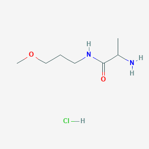 molecular formula C7H17ClN2O2 B1440862 2-Amino-N-(3-methoxypropyl)propanamide hydrochloride CAS No. 1236267-66-5