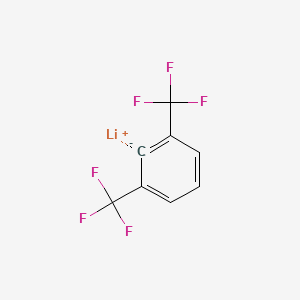 molecular formula C8H3F6Li B14408642 lithium;1,3-bis(trifluoromethyl)benzene-2-ide CAS No. 80426-23-9