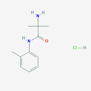molecular formula C11H17ClN2O B1440865 2-Amino-2-methyl-N-(2-methylphenyl)propanamide hydrochloride CAS No. 1220038-31-2