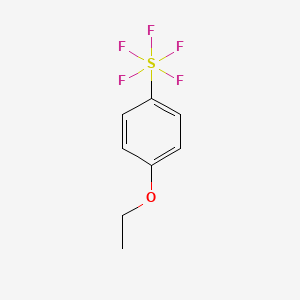 molecular formula C8H9F5OS B1440867 1-Ethoxy-4-(pentafluorosulfanyl)benzene CAS No. 1272542-12-7