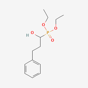 molecular formula C13H21O4P B14408687 Diethyl (1-hydroxy-3-phenylpropyl)phosphonate CAS No. 81364-33-2