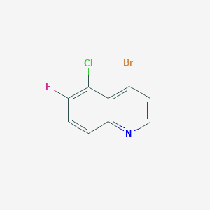 molecular formula C9H4BrClFN B1440873 4-Bromo-5-chloro-6-fluoroquinoline CAS No. 1375302-42-3