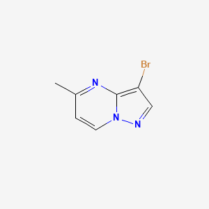 molecular formula C7H6BrN3 B1440874 3-Bromo-5-methylpyrazolo[1,5-a]pyrimidine CAS No. 1263059-15-9