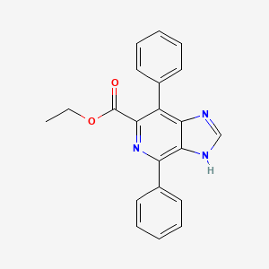 molecular formula C21H17N3O2 B14408766 ethyl 4,7-diphenyl-3H-imidazo[4,5-c]pyridine-6-carboxylate CAS No. 85731-50-6