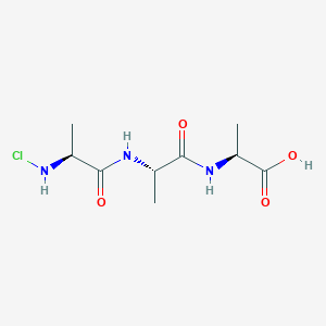 molecular formula C9H16ClN3O4 B14408788 N-Chloro-L-alanyl-L-alanyl-L-alanine CAS No. 81374-72-3