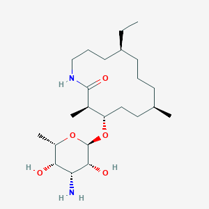 molecular formula C23H44N2O5 B144088 Fluvirucin A1 CAS No. 137019-37-5