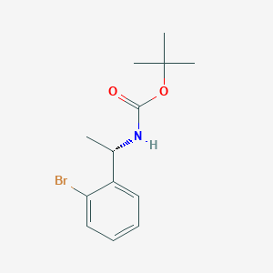 molecular formula C13H18BrNO2 B1440882 (S)-tert-butyl 1-(2-bromophenyl)ethylcarbamate CAS No. 1187932-11-1