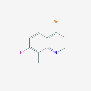 molecular formula C10H7BrFN B1440885 4-Bromo-7-fluoro-8-methylquinoline CAS No. 1375302-36-5