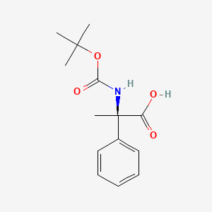 molecular formula C14H19NO4 B1440886 (R)-2-(Boc-amino)-2-phenylpropanoic acid CAS No. 365442-14-4