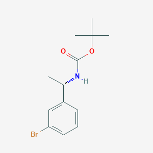 molecular formula C13H18BrNO2 B1440889 (S)-叔丁基 1-(3-溴苯基)乙基氨基甲酸酯 CAS No. 477312-85-9