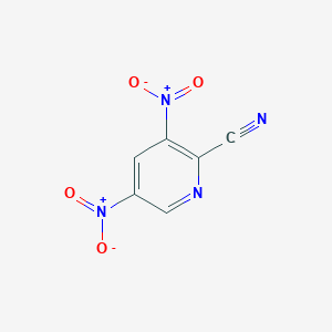 molecular formula C6H2N4O4 B14408892 3,5-Dinitropyridine-2-carbonitrile 