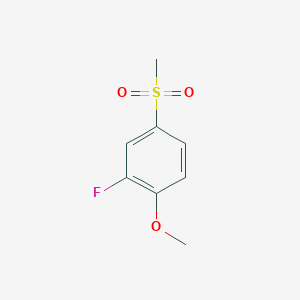 molecular formula C8H9FO3S B1440890 2-Fluoro-1-methoxy-4-(methylsulfonyl)benzene CAS No. 20951-14-8