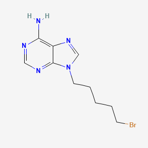 molecular formula C10H14BrN5 B14408923 9-(5-Bromopentyl)-9H-purin-6-amine CAS No. 81792-13-4