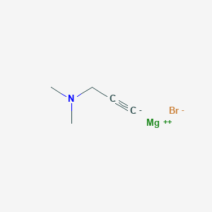molecular formula C5H8BrMgN B14408939 magnesium;N,N-dimethylprop-2-yn-1-amine;bromide CAS No. 86111-72-0