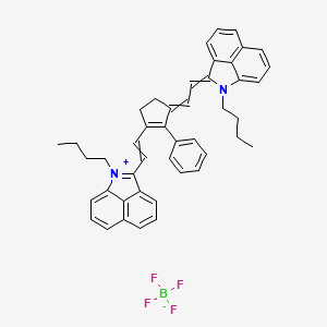 1-Butyl-2-(2-[3-[2-(1-butyl-1H-benzo[CD]indol-2-ylidene)-ethylidene]-2-phenyl-cyclopent-1-enyl]-vinyl)-benzo[CD]indolium tetrafluoroborate