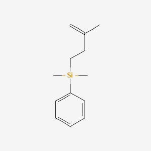molecular formula C13H20Si B14408955 Silane, dimethyl(3-methyl-3-butenyl)phenyl- CAS No. 81906-05-0