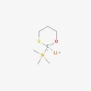 molecular formula C7H15LiOSSi B14408971 Lithium 2-(trimethylsilyl)-1,3-oxathian-2-ide CAS No. 86137-19-1