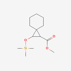 molecular formula C13H24O3Si B14408998 Methyl 2-[(trimethylsilyl)oxy]spiro[2.5]octane-1-carboxylate CAS No. 82884-41-1