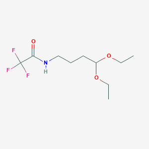 molecular formula C10H18F3NO3 B14409001 Acetamide, N-(4,4-diethoxybutyl)-2,2,2-trifluoro- CAS No. 84633-75-0