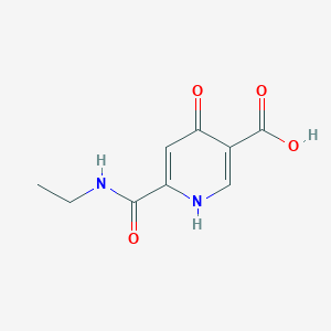 molecular formula C9H10N2O4 B14409059 6-(Ethylcarbamoyl)-4-oxo-1,4-dihydropyridine-3-carboxylic acid CAS No. 87762-45-6
