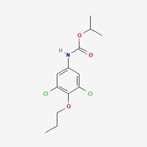 molecular formula C13H17Cl2NO3 B14409063 Propan-2-yl (3,5-dichloro-4-propoxyphenyl)carbamate CAS No. 84970-69-4