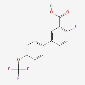 2-Fluoro-5-(4-trifluoromethoxyphenyl)benzoic acid