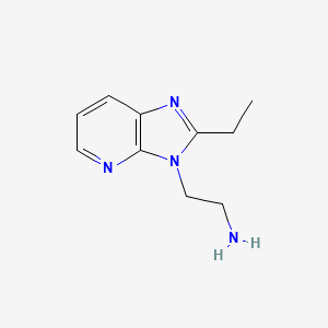 2-(2-ethyl-3H-imidazo[4,5-b]pyridin-3-yl)ethan-1-amine
