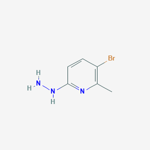 3-Bromo-6-hydrazinyl-2-methylpyridine
