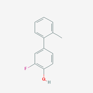 molecular formula C13H11FO B1440922 2-Fluoro-4-(2-methylphenyl)phenol CAS No. 1261890-19-0