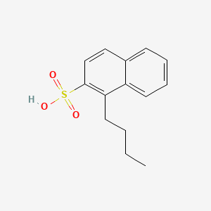 molecular formula C14H16O3S B14409246 1-Butylnaphthalene-2-sulfonic acid CAS No. 85567-58-4