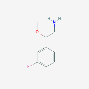 B1440928 2-(3-Fluoro-phenyl)-2-methoxy-ethylamine CAS No. 1083401-19-7