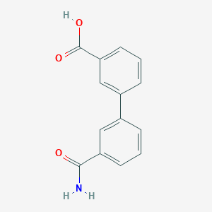 molecular formula C14H11NO3 B1440930 3-(3-Aminocarbonylphenyl)benzoic acid CAS No. 1261997-49-2