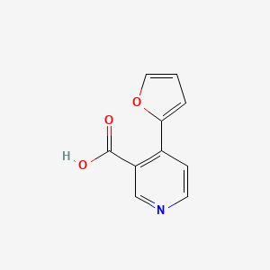 molecular formula C10H7NO3 B1440933 4-(Furan-2-YL)nicotinic acid CAS No. 1261961-41-4