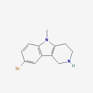 molecular formula C12H13BrN2 B1440934 8-bromo-5-methyl-2,3,4,5-tetrahydro-1H-pyrido[4,3-b]indole CAS No. 1243389-52-7