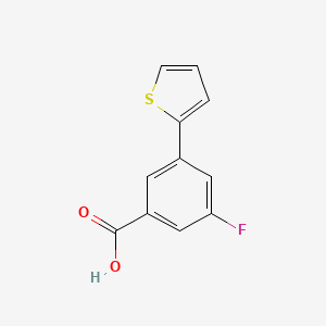 molecular formula C11H7FO2S B1440940 3-氟-5-(噻吩-2-基)苯甲酸 CAS No. 1261937-31-8