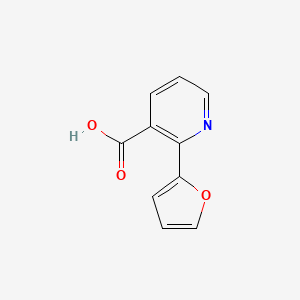 molecular formula C10H7NO3 B1440942 2-(Furan-2-yl)pyridine-3-carboxylic acid CAS No. 1211533-05-9