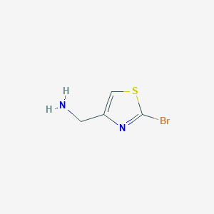 molecular formula C4H5BrN2S B1440945 (2-溴噻唑-4-基)甲胺 CAS No. 933749-24-7