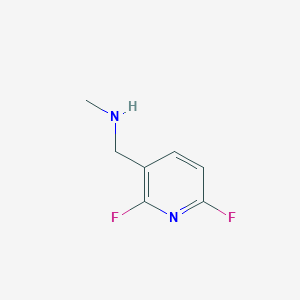 molecular formula C7H8F2N2 B1440947 N-[(2,6-Difluoropyridin-3-yl)methyl]-N-methylamine CAS No. 1287217-70-2