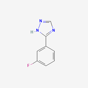 molecular formula C8H6FN3 B1440949 3-(3-Fluorophenyl)-4H-1,2,4-triazole CAS No. 1279202-08-2