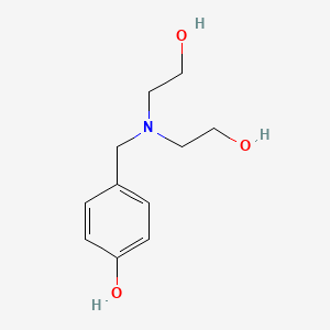 molecular formula C11H17NO3 B1440951 4-[[Bis(2-hydroxyethyl)amino]methyl]phenol CAS No. 51527-97-0