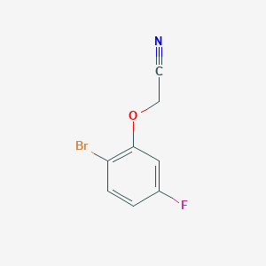 molecular formula C8H5BrFNO B1440954 (2-Bromo-5-fluorophenoxy)acetonitrile CAS No. 874804-05-4