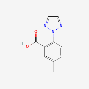 molecular formula C10H9N3O2 B1440957 5-Methyl-2-(2H-1,2,3-triazol-2-yl)benzoic acid CAS No. 956317-36-5